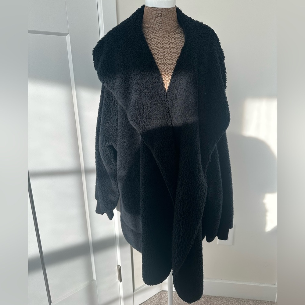 Faux Fur Jacket with Hood